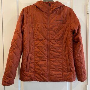 Columbia Women's Copper Crest™ Hooded Quilted Jacket - Size Small | Rose Dust